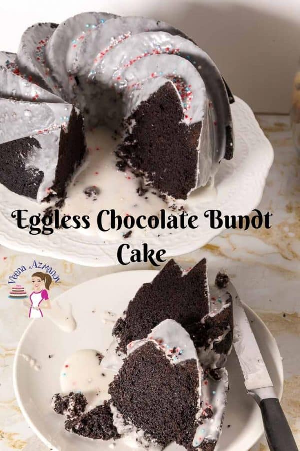 The perfect eggless, no-yogurt, no-condensed milk chocolate bundt cake.
