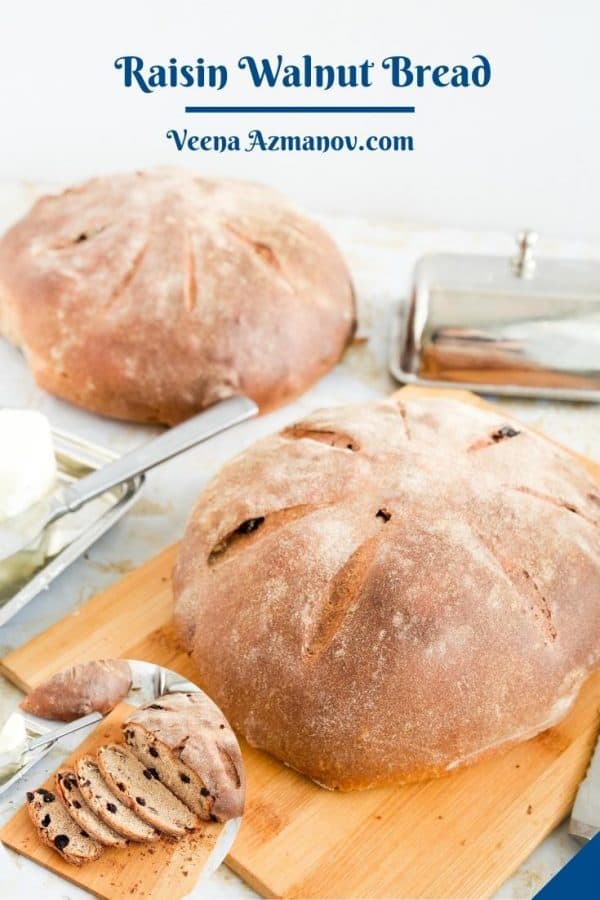 Raisin Walnut Bread Recipe A Delicious Rustic Option Veena Azmanov