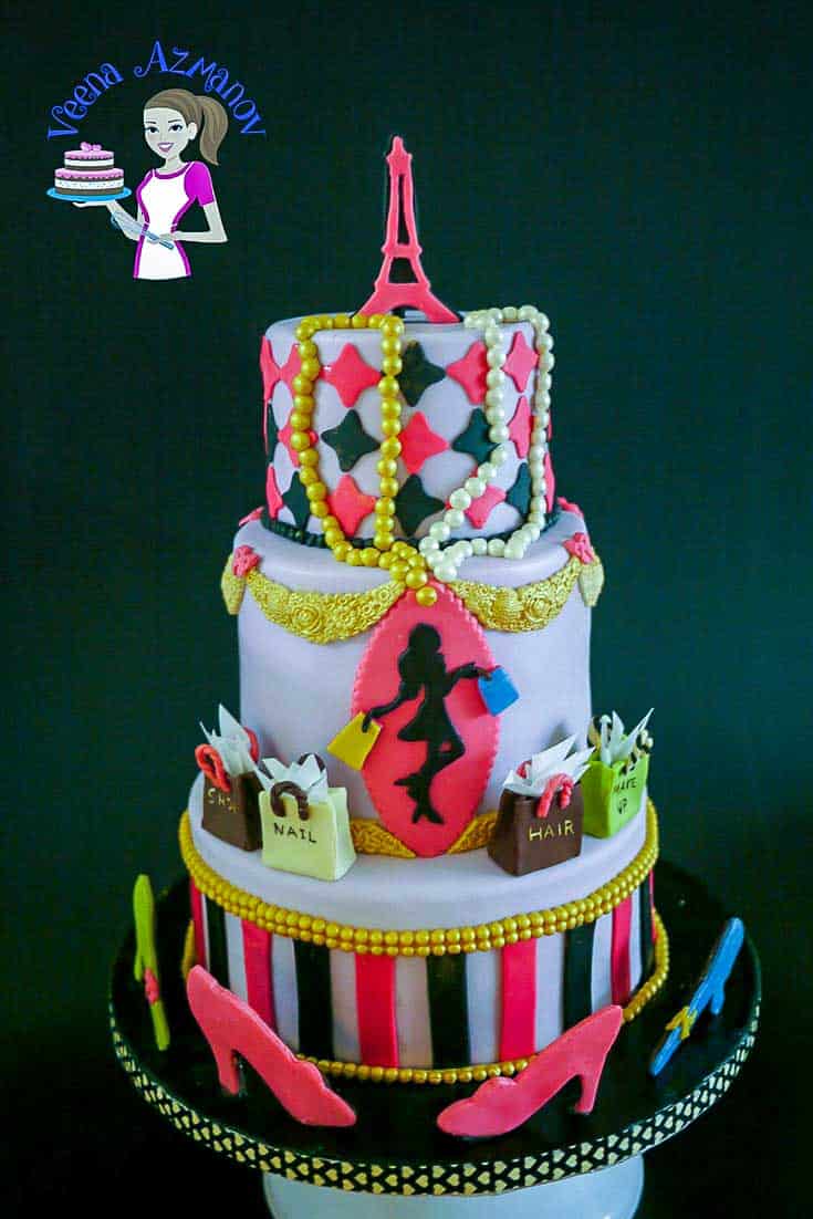 Paris Fashion Theme Cake