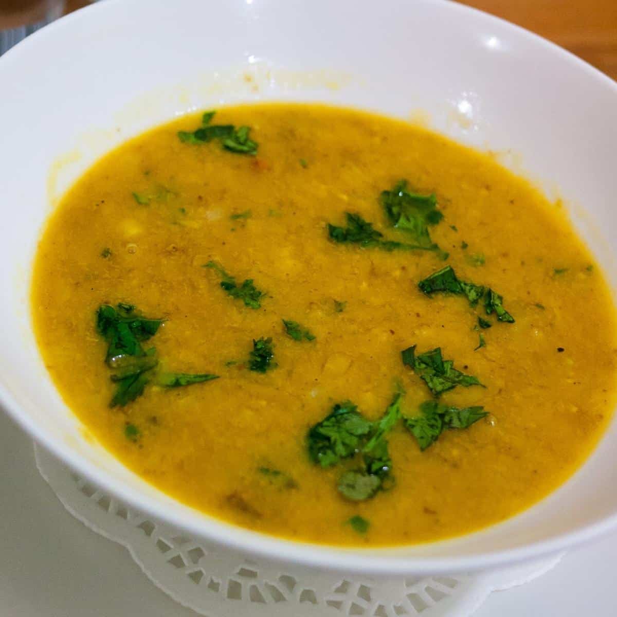 Slow Cooker Yellow Lentil Soup