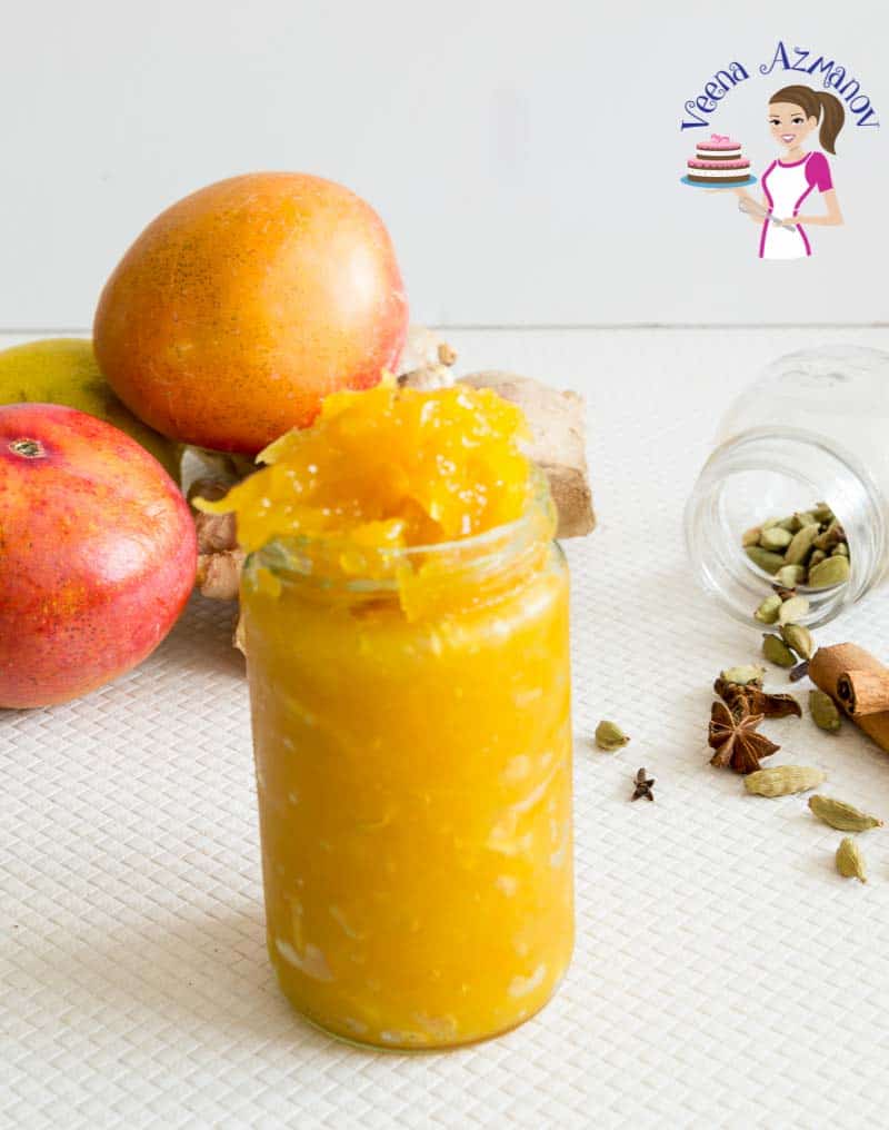 Sweet Mango Chutney aka Ginger Mango Chutney - Veena Azmanov