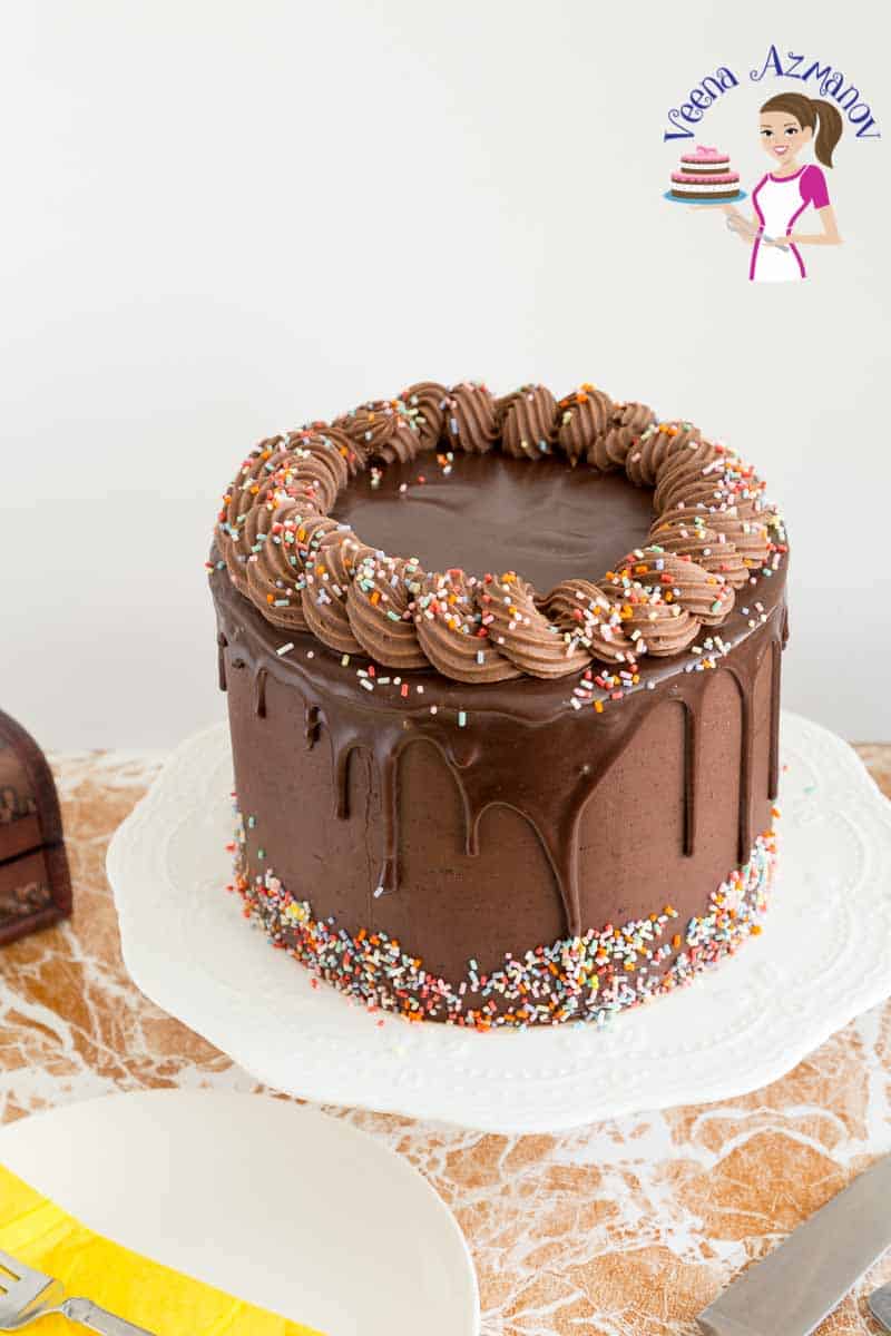 Homemade Chocolate Birthday Cake Recipe - Veena Azmanov