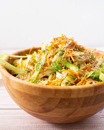 A bowl of asian salad.