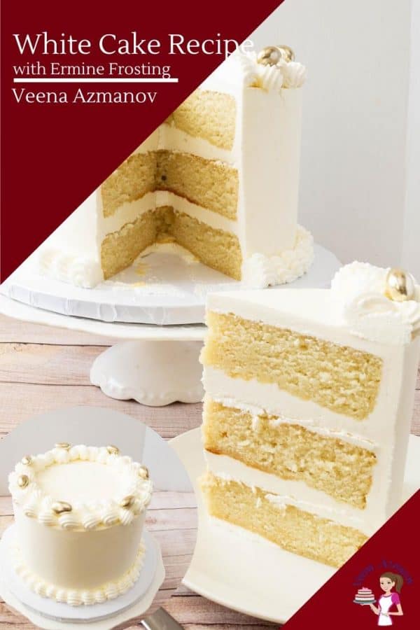 How to make a white vanilla cake with only egg whites