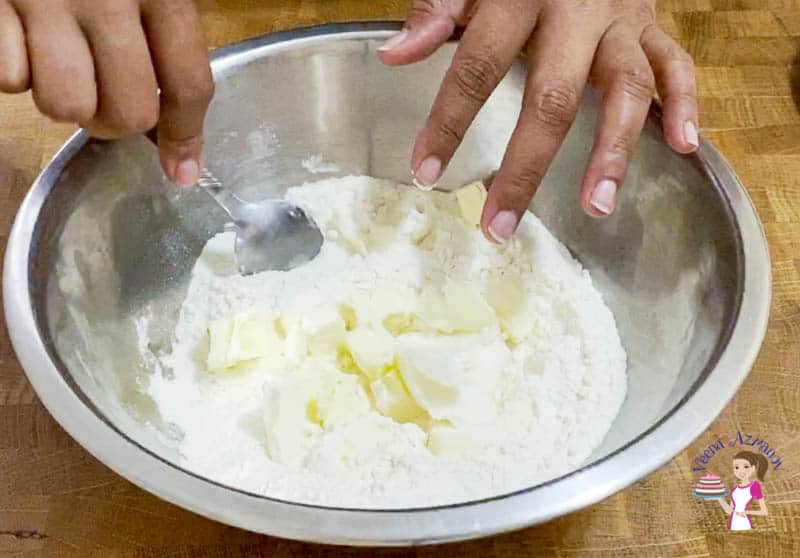 Add veg shortening and butter