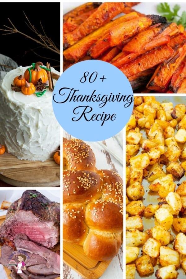 A collage of fall recipes for thanksigiving