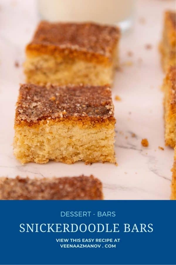 Pinterest image for bars snickerdoodle.