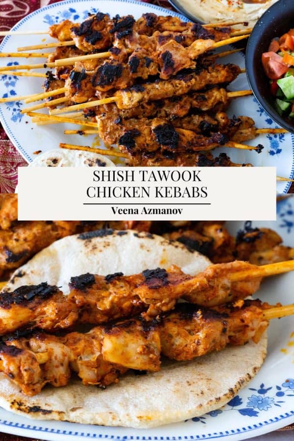 Chicken Kebabs - Middle Eastern Marinade - Veena Azmanov